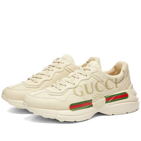 gucci rhyton vintage sneaker|Gucci rhyton lace up sneakers.